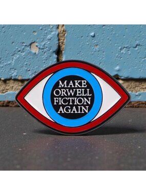 1984 Orwell Enamel Lapel Backpack Pin NEW